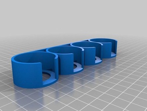 multiple toothpaste holder bathroom cleaning organized 3d print model - Mito3D