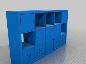 meu personalizados expedit kallax paramétrica de modelos em escala modelo móveis personalizado 3d print model - Mito3D