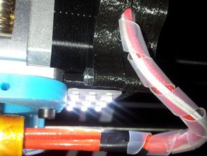 la abrazadera para el cable del motor paso a Impresora 3d accesorios gestión de cables geeetech extremo caliente 3d print model - Mito3D