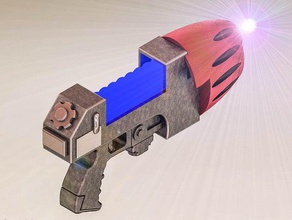 40k plasma pistol 3d printing adaptus adeptus mechanicus armoury gun imperium render warhammer 3d print model - Mito3D