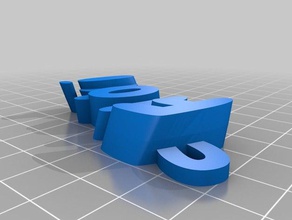 mi personalizados iamburny del texto - nombre llavero mando floki organización personalizado 3d print model - Mito3D