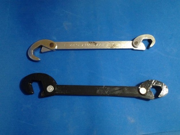 llave para tuercas universal wrench hand tools 3D print model - Mito3D