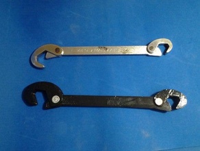 llave para tuercas universal wrench hand tools 3d print model - Mito3D