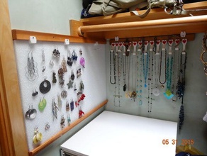 jewelry rack project organization earrings 3d print model - Mito3D