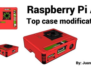 raspberry pi a+ top-case-Modifikation - Elektronik fan 3d print model - Mito3D