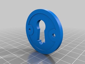 keyhole cover replacement parts door 3d print model - Mito3D