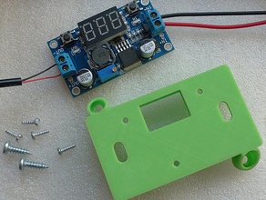 lm2596 voltage converter box lid cover electronics regulator 3d print model - Mito3D