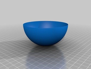 botton part hollow sphere diy customized 3d print model - Mito3D