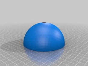upper part hollow sphere 10mm diameter hole diy customized 3d print model - Mito3D