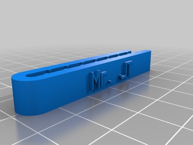 my dad's tie clip accessories customized 3D print model - Mito3D