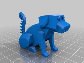 Welpen Tiere Hund 3d print model - Mito3D
