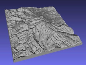 mount ontake - Japonya öğrenme 3d harita haritalar Jeodezi coğrafya göster kabartma kaldırdı topografya 3d print model - Mito3D