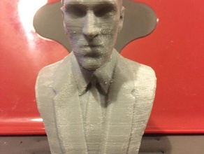 hp lovecraft buste sculptures le 3d print model - Mito3D