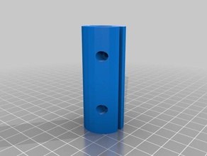 coupleur axe x2 pièces personnalisé 3d print model - Mito3D
