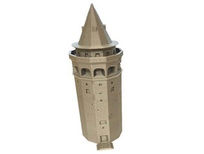 galatatower-istanbul 3d-drucken galata istanbul Turm 3d print model - Mito3D