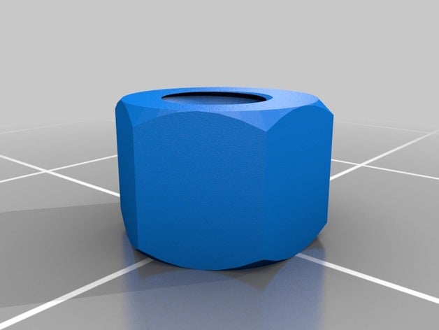 m3 x 16 mm écrou pièces personnalisé 3D print model - Mito3D