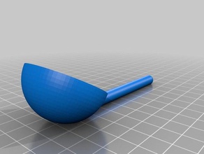my customized parametric measuring spoon kitchen & dining 3d print model - Mito3D