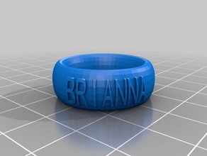 my customized text ring bracelet crown thing fashion 3d print model - Mito3D