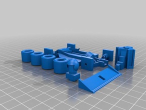 snap juntos de carro corrida A impressão 3d carros printrbot simples metal brinquedos 3d print model - Mito3D