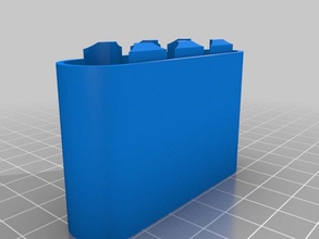4xaa battery holder bottom proper fit containers customized 3d print model - Mito3D