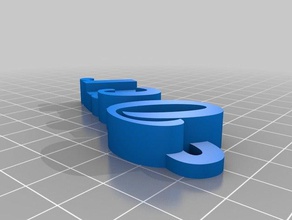 oscar de la clé l'organisation personnalisé 3d print model - Mito3D