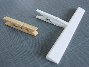 very large clothespin hand tools 3d print model - Mito3D