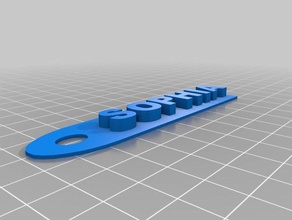 sophia keychain 3d printing 3d print model - Mito3D