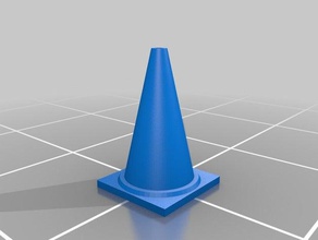traffic cone buildings & structures 3d print model - Mito3D
