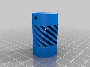 meine angepasste flexible Kupplung parametric 2 verschiedenen inneren Löcher 3d Drucker Teile 3d print model - Mito3D