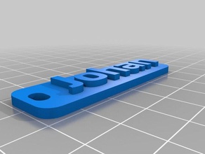 Schlüsselanhänger - johan Organisation kundengebundene 3d print model - Mito3D