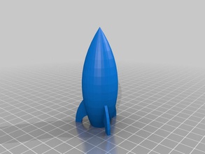 cartoon rocket other space month toy 3d print model - Mito3D
