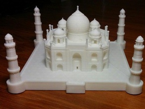 nicely detailed model taj mahal buildings & structures 3d print model - Mito3D