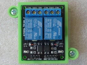 dual relay board bumper electronics cnc pcb holder mount 3d print model - Mito3D