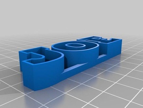 namebox sculptures personnalisé 3d print model - Mito3D