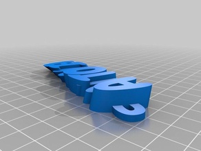 nombre de 3d - antonia organización personalizado 3d print model - Mito3D