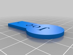 meine kundenspezifische Münze fob Haushalt kundengebundene 3d print model - Mito3D