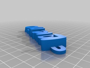 enzo texte - nom porte-clés télécommande de l'organisation personnalisé 3d print model - Mito3D