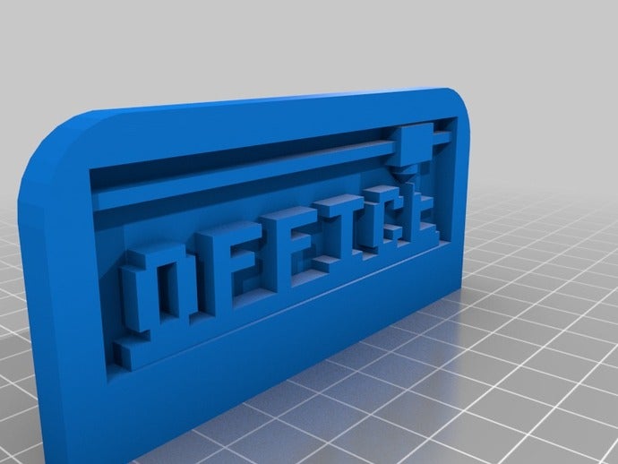 office tab des signes les logos personnalisé 3D print model - Mito3D