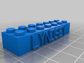 lyndsey lego block costruzione di giocattoli su misura 3d print model - Mito3D