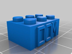 dom lego Bau-Spielzeug kundengebundene 3d print model - Mito3D