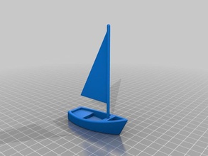 toy sailboat toys games easy print play 3d print model - Mito3D