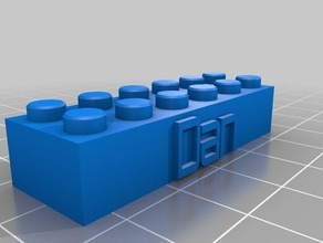 meine kundengebundenes lego-block-Kette keychain Bau-Spielzeug kundengebundene 3d print model - Mito3D