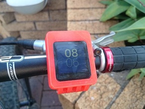 bike mount sony smartwatch 3 cycling enclosure smartwatch3 3d print model - Mito3D