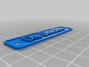 marie una dirección signos y logotipos personalizado 3d print model - Mito3D