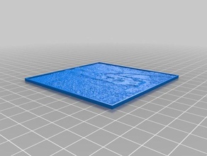 meine angepasste lithophane parametrisiert Länge Dicke 2d-Kunst kundengebundene 3d print model - Mito3D