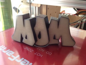 mom &lt 3 sculture 3d graff 3d print model - Mito3D