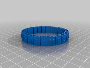 pulseira de michal 29 11 pulseiras personalizado 3d print model - Mito3D