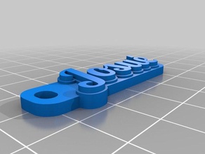 josue organização personalizado 3d print model - Mito3D