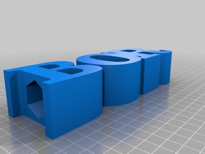 bor-Bleistift-Halter Schilder & logos kundengebundene 3d print model - Mito3D