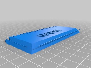 mi personalizados peine de cera texto herramientas mano personalizado 3d print model - Mito3D